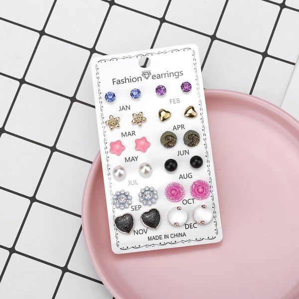 Korean earrings fashion jewelry  earrings set  hoop earrings  for women