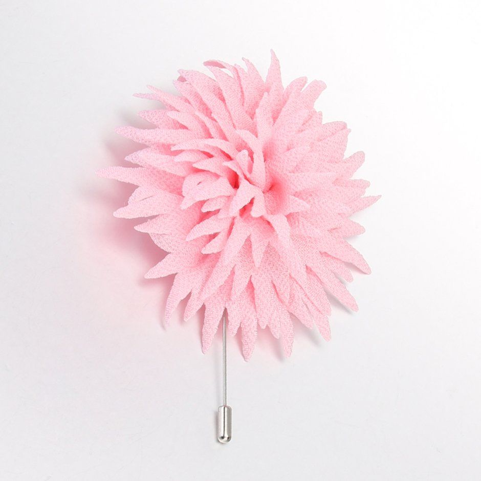 Chrysanthemum Flower Boutonniere Brooch Corsage Lapel Prom Men's Accessories