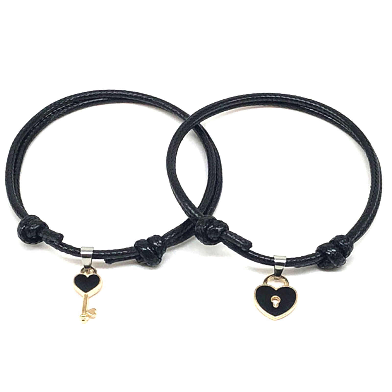 4pcs Couple Brelet Lightweight Couple Key Love Lock Rope Brelet