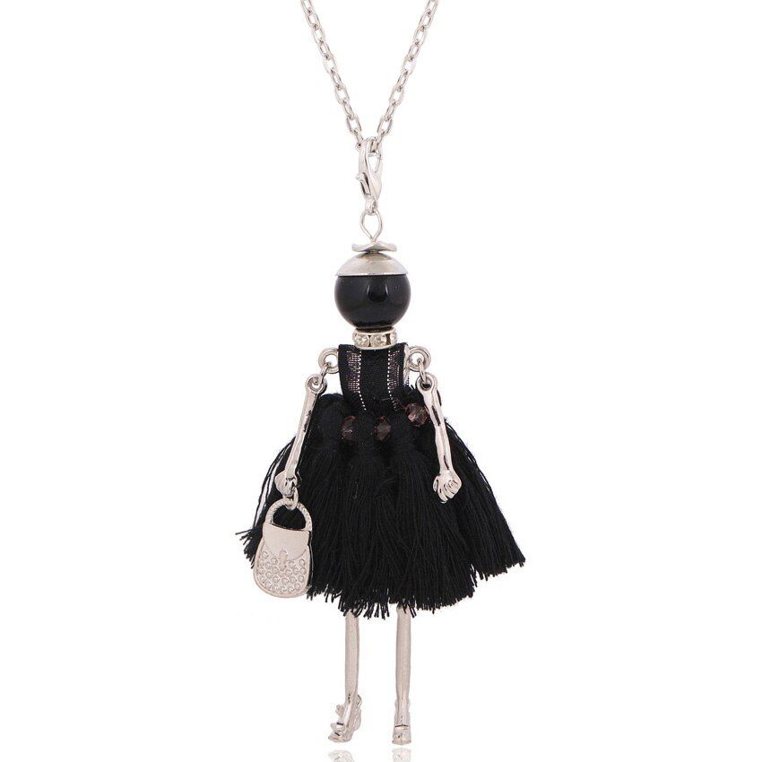 2020 statement fashion necklace pendant cute jewelry lady long necklace women flower charms pendant bohemian maxi accessory