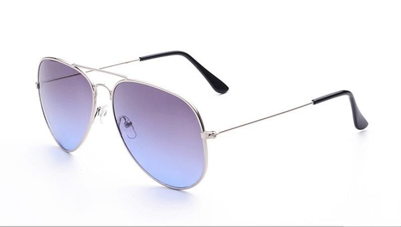 silver blue greyHDSUNFLY Aviation Sunglasses Women Men Fashion Brand Designer Gradient Lens Frog Mirror Sun Glasses Driving Eyewear Gafas Oculos