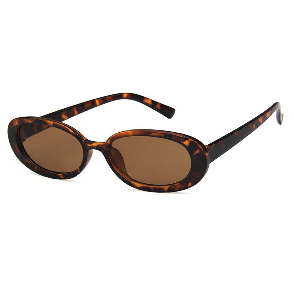 5Retro Sunglasses Oval Sunglasses Women Retro Vintage Fashion Ladies Small Oval Frame Cat Eye Pink Sun Glasses UV400 Eyewear