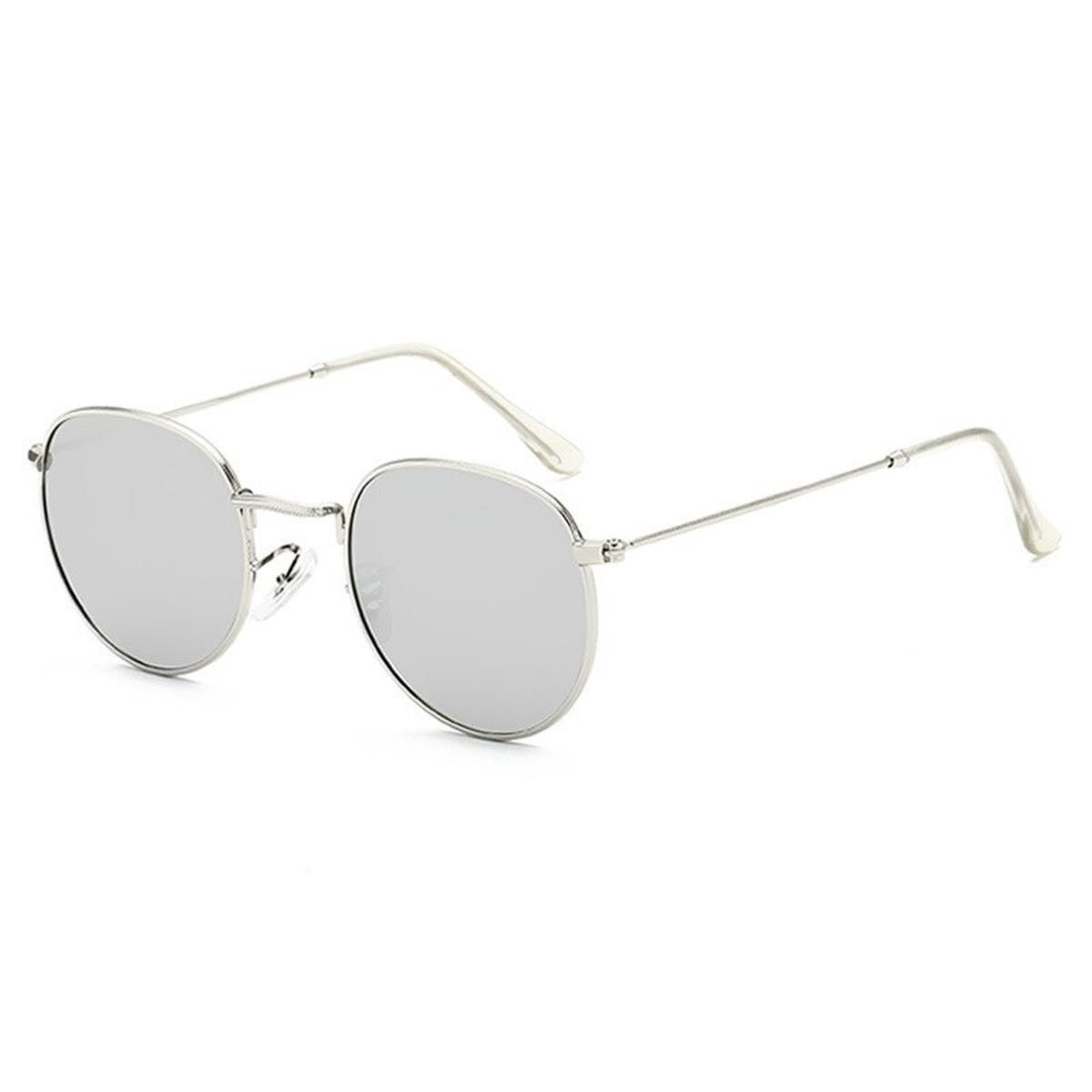 102019 Retro Punk Round Sunglasses Women Men Brand Designer Sun Glasses Alloy Mirror Sunglasses female Oculus de sol