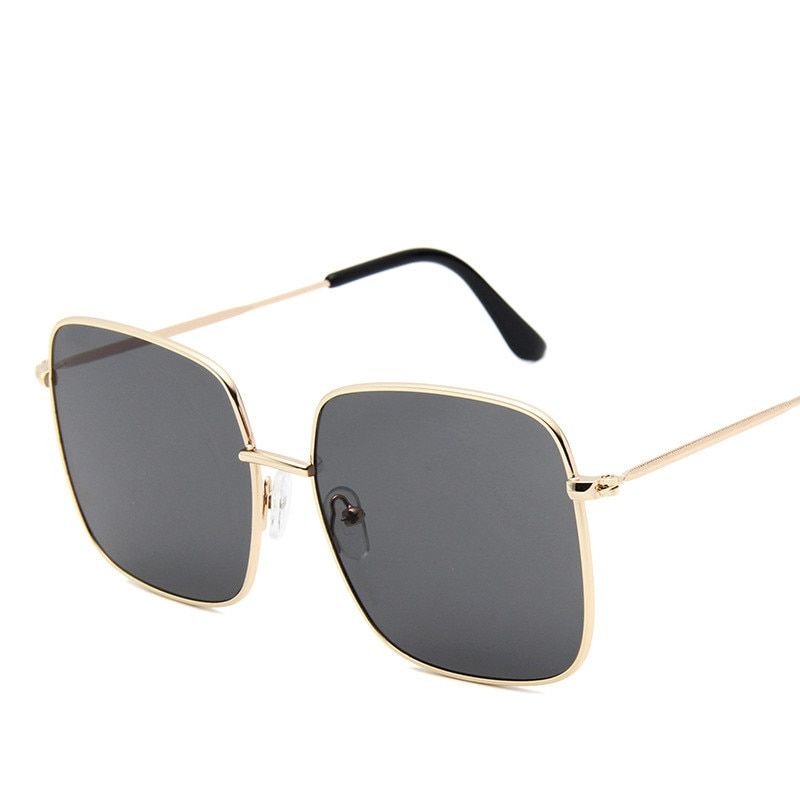 Gray2020 Classic Square Sunglasses Women Fashion Metal Marine Lens Sunglasses Men Sun Glasses UV400 Oculos