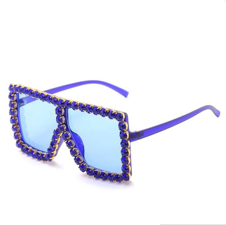 C65 BlueDiamond MultiBig Flat Frame Sunglasses Women Leopard Ladies Shades 2019 Big Frame Sun Glasses Female UV400 Protection