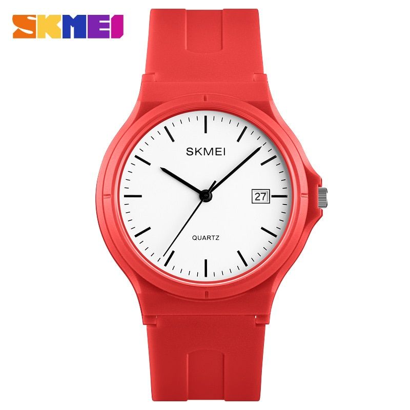 【BestGO】SKMEI Ladies Casual Sports Couple PU Strap Calendar Women Top Luxury Wristwatch Lady Large Dial Relogio