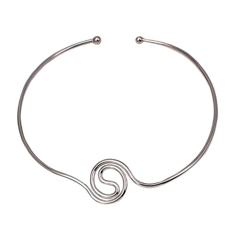 MANILAI Geometric Alloy Chokers Necklaces For Women Fashion Jewelry Bib Collar Necklace Statement Punk Design