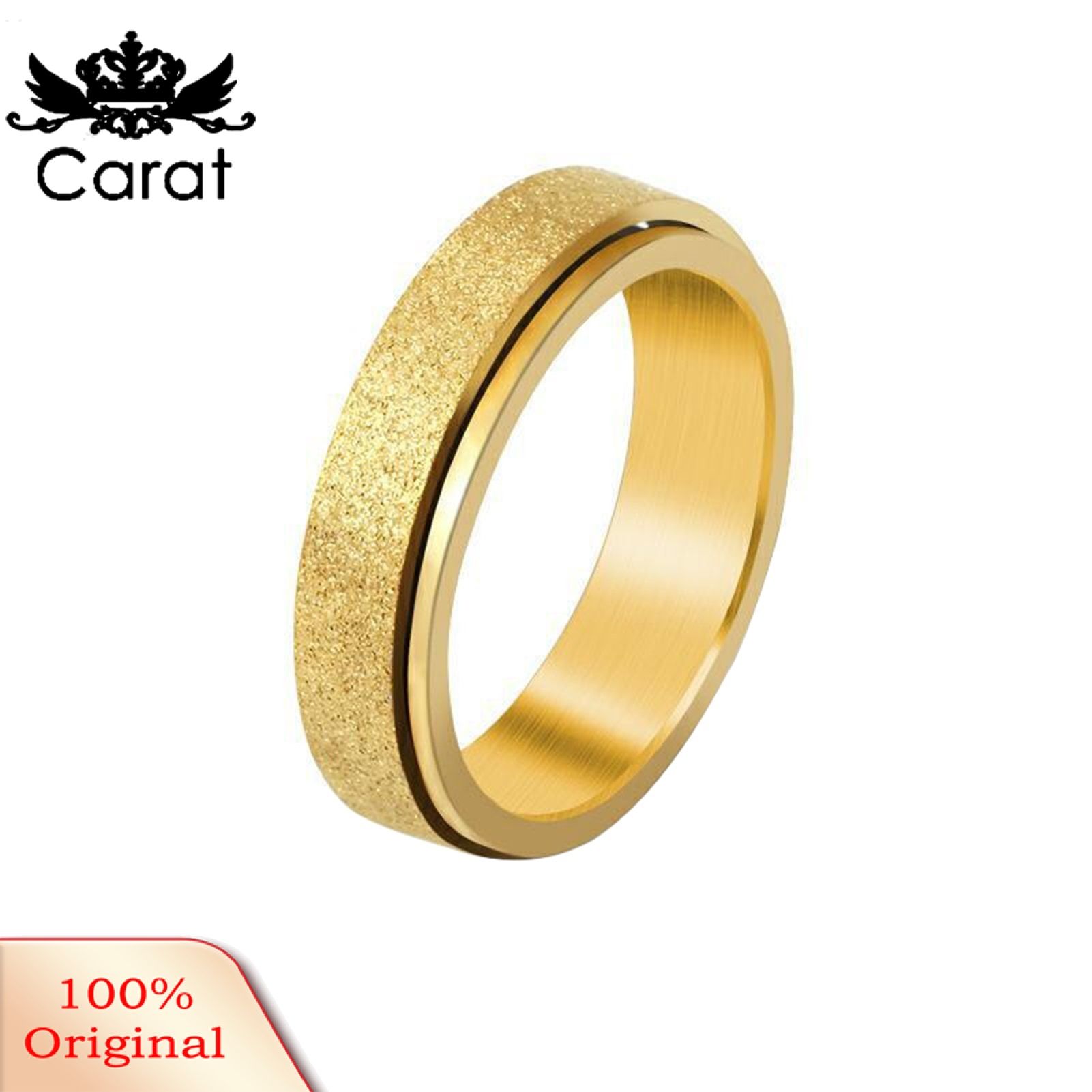 Sandblast Finish Ring Long Lasting Alloy Women Men Fidget Ring