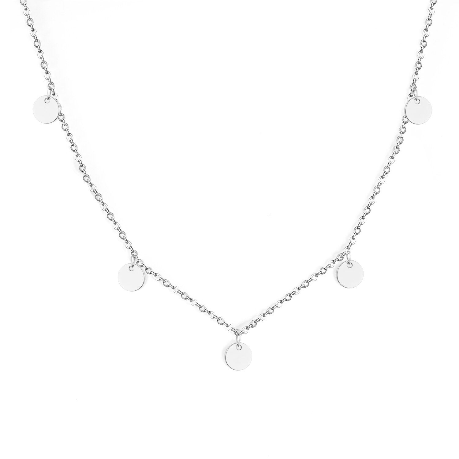 LUXUKISSKIDS 2020 Collier Choker 8mm Pendant Babygirl Gold Chain Necklace For Women Men Jewelry Stainless Steel Necklaces Set