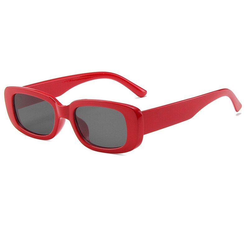 C4 Red-BlackOEC CPO Fashion Brand Rectangle Sunglasses Women Square Ladies Sun Glasses Female Vintage UV400 Outdoor Eyeglasses UV400