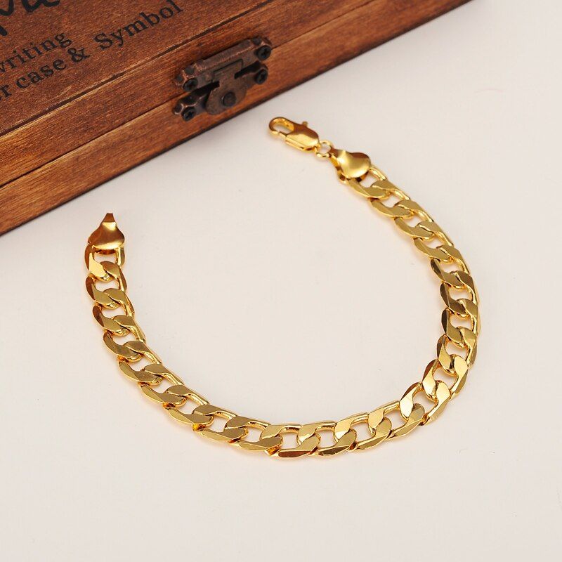 Stainless Steel Bracelet for Men-Golden - Bracelet For Men