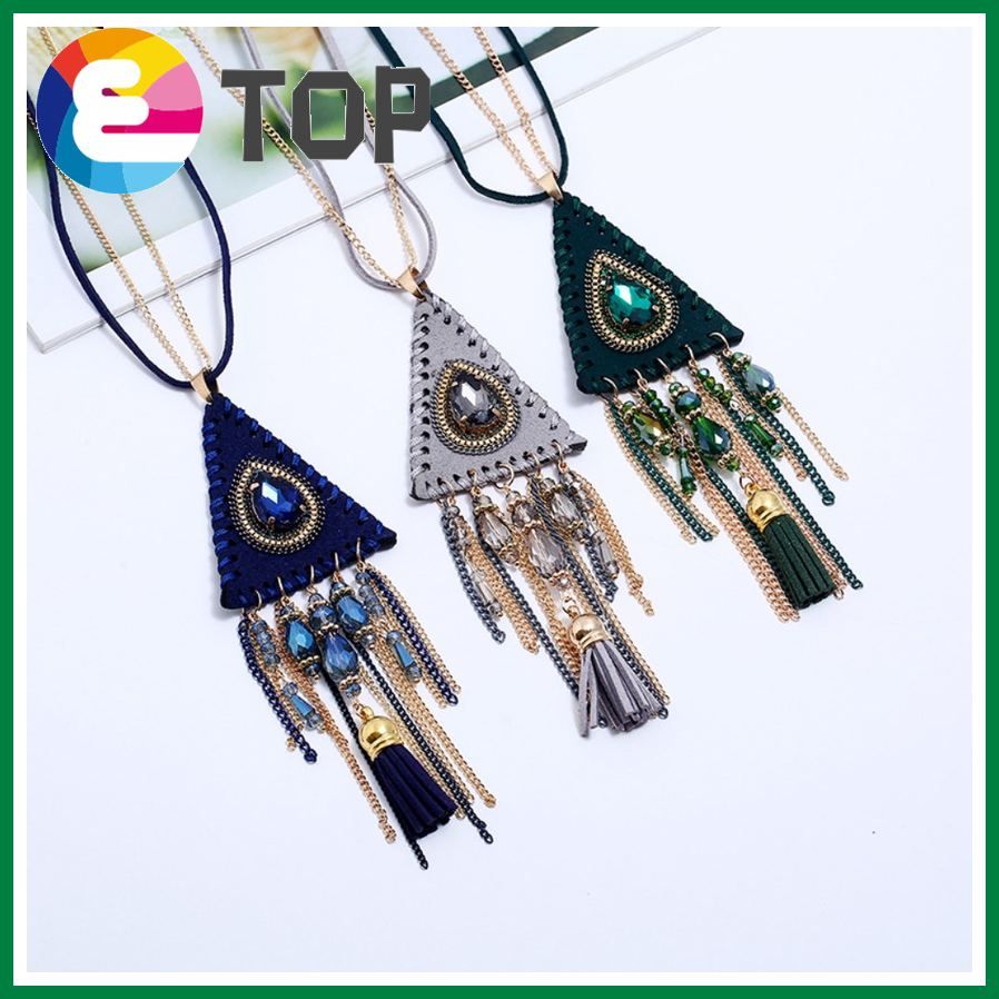 Stable Long Ladies Sweater Chain New Jeweled Handmade Necklace Personalized Clothing Accessories
