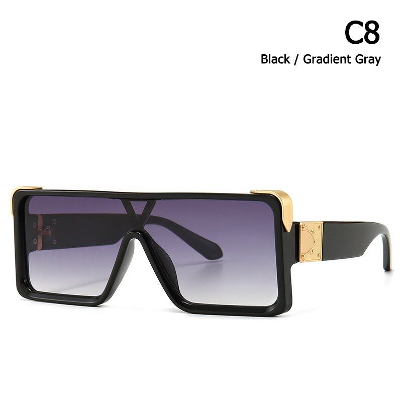 C8JackJad Fashion Modern Cool Square Shield Style Sunglasses Men 2021 ins Fashion Brand Design Sun Glasses Oculos De Sol ZE1258
