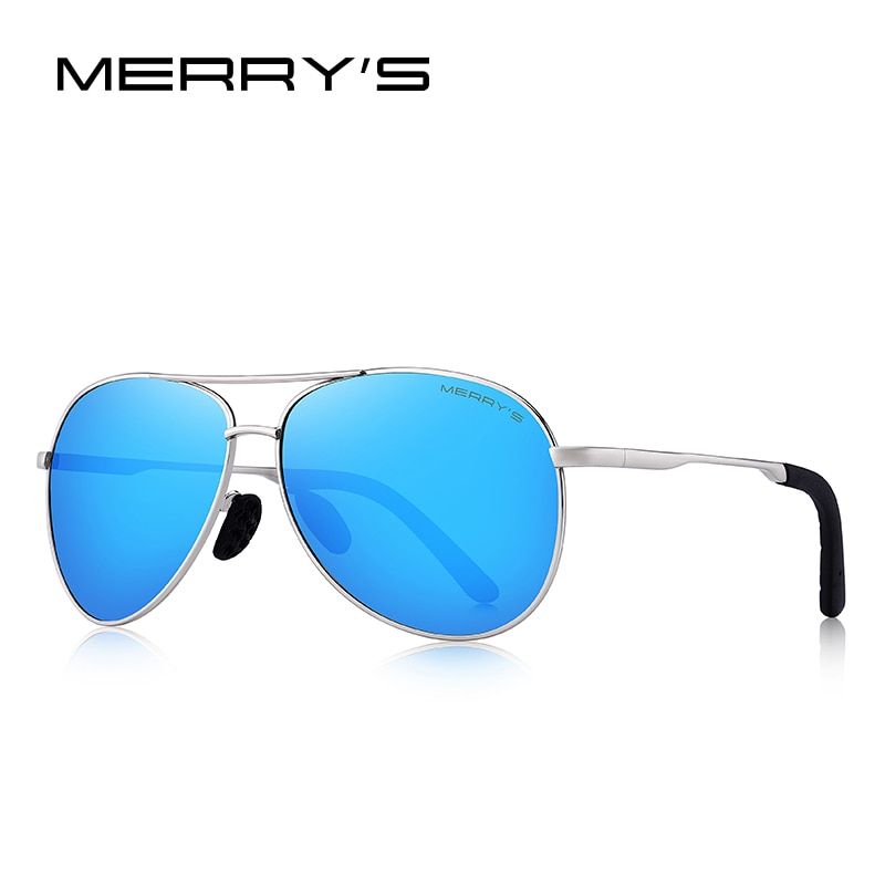 C05 BlueMERRYS DESIGN Men Classic Pilot Polarized Sunglasses Men Driving Shield Night Vision Sun glasses UV400 Protection S8601