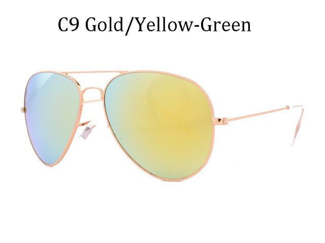 C92020 LVVKEEFashion Brand design men women driving glass lens sunglasses 58mm 3025 Mirror oculos Gafas G15 H2O Blue