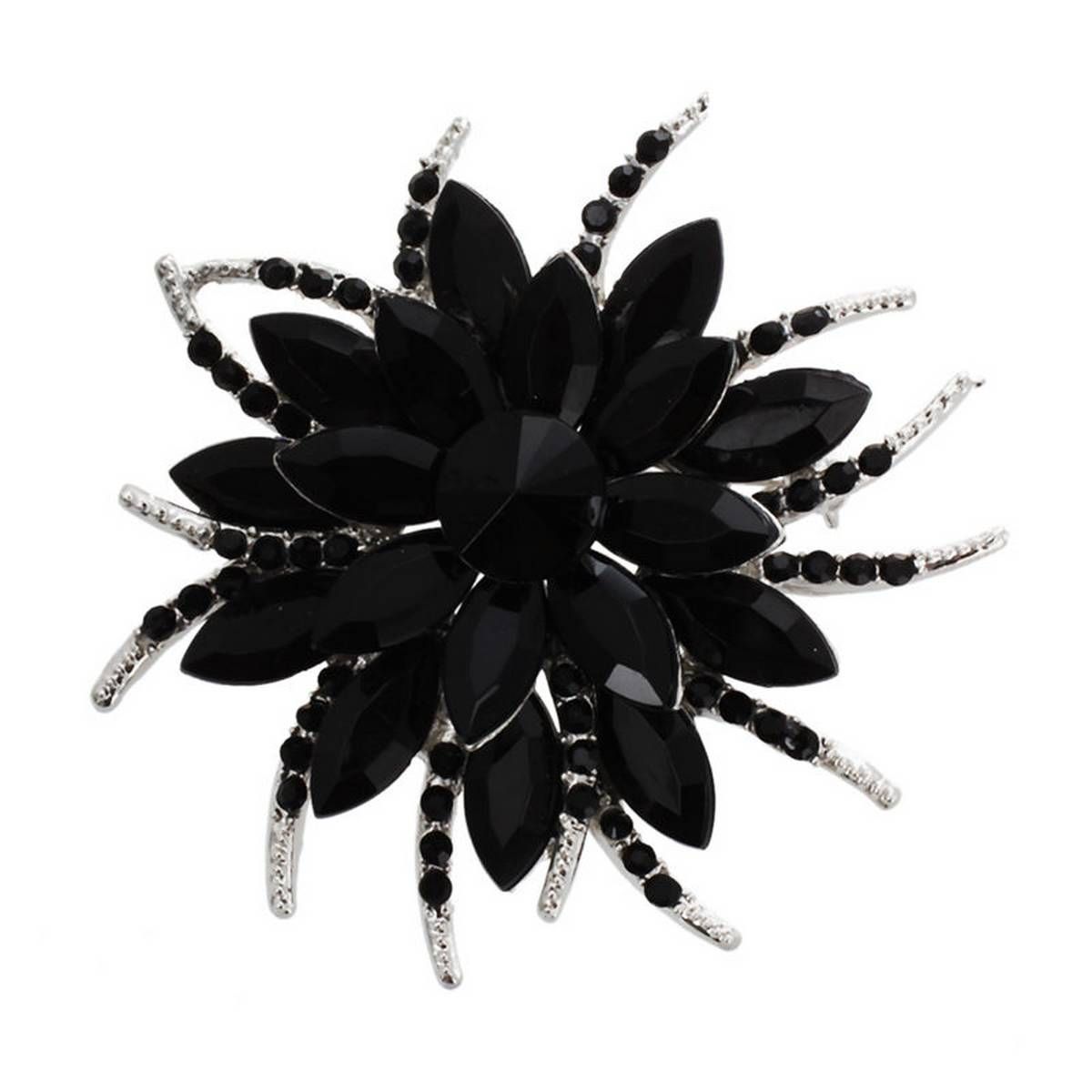 Crystal Brooch Pins For Women Top Quality Flower Jewelry Fashion Wedding Party -