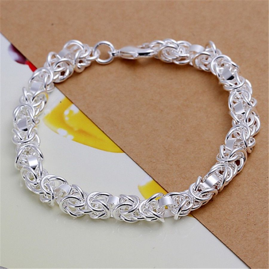 Leading silver color bracelets listings high -quality fashion jewelry Christmas gifts