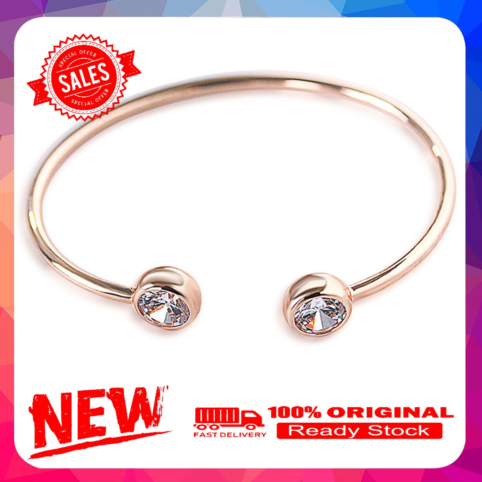Cuff Bracelets Comfortable Round Handmade Stainless Bangle for Decoration