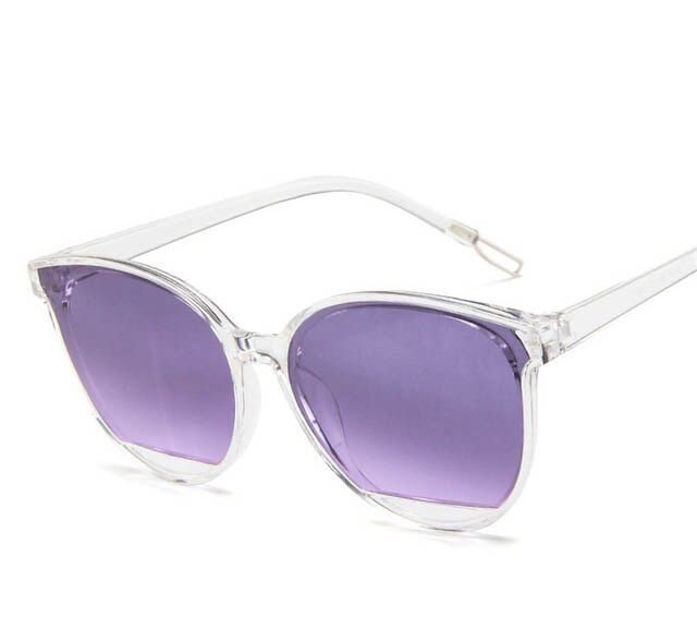 52020 MOLNIYA Luxury Fashion Sunglasses Women Vintage Metal Big Frame Eyeglasses Mirror Classoc Oculos De Sol Feminino