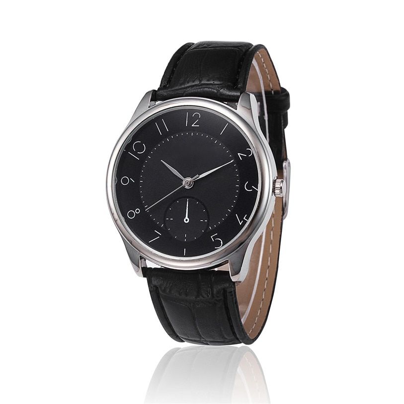 Superior Mens Retro Design Leather Band Analog Alloy Quartz Wrist Watch Gift Dec 28