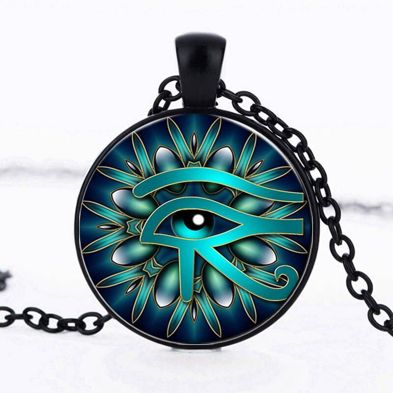 Vintage Baphomet Devil glass pendant chain Pagan Satan choker Necklace for men and women best sellers jewelry HZ1