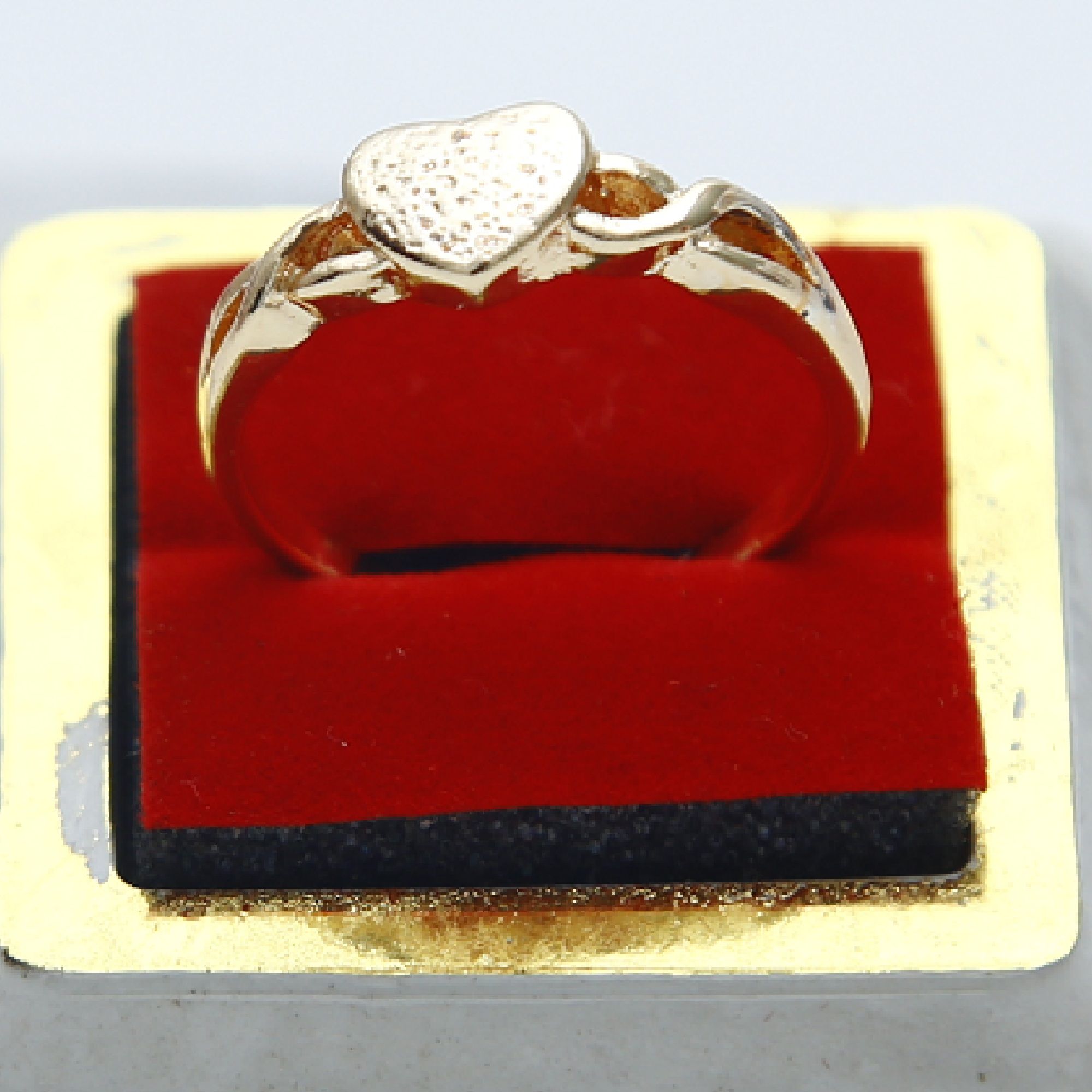 Finger Ring Love Design Gold Plated For Women,Girl & Ladies -1pcs