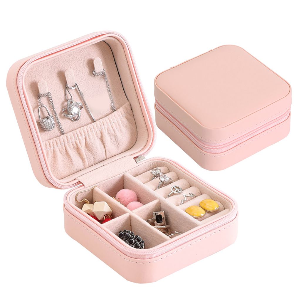 Porle Jewelry Organizer Collection Neckle Ring Earrings Storage Box Case