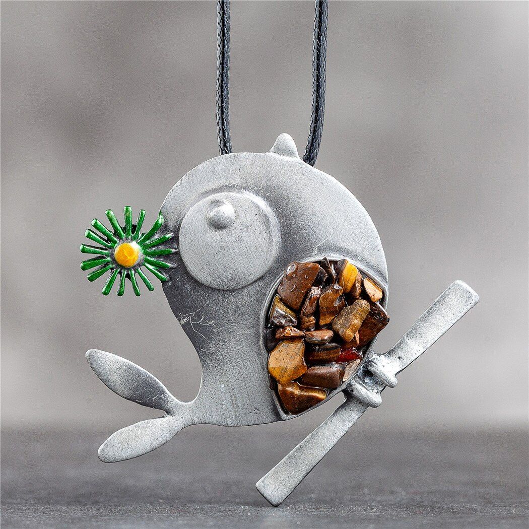 Bird Long Necklace for Women Vintage Jewelry Pendants Stone Beads 2020 Suspension Rope Chains Choker Wholesale Jewellery Hotsale
