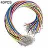 40/70/100Pcs Beading Cord Colorful Wax Rope Neckle Handmade DIY String Jewelry