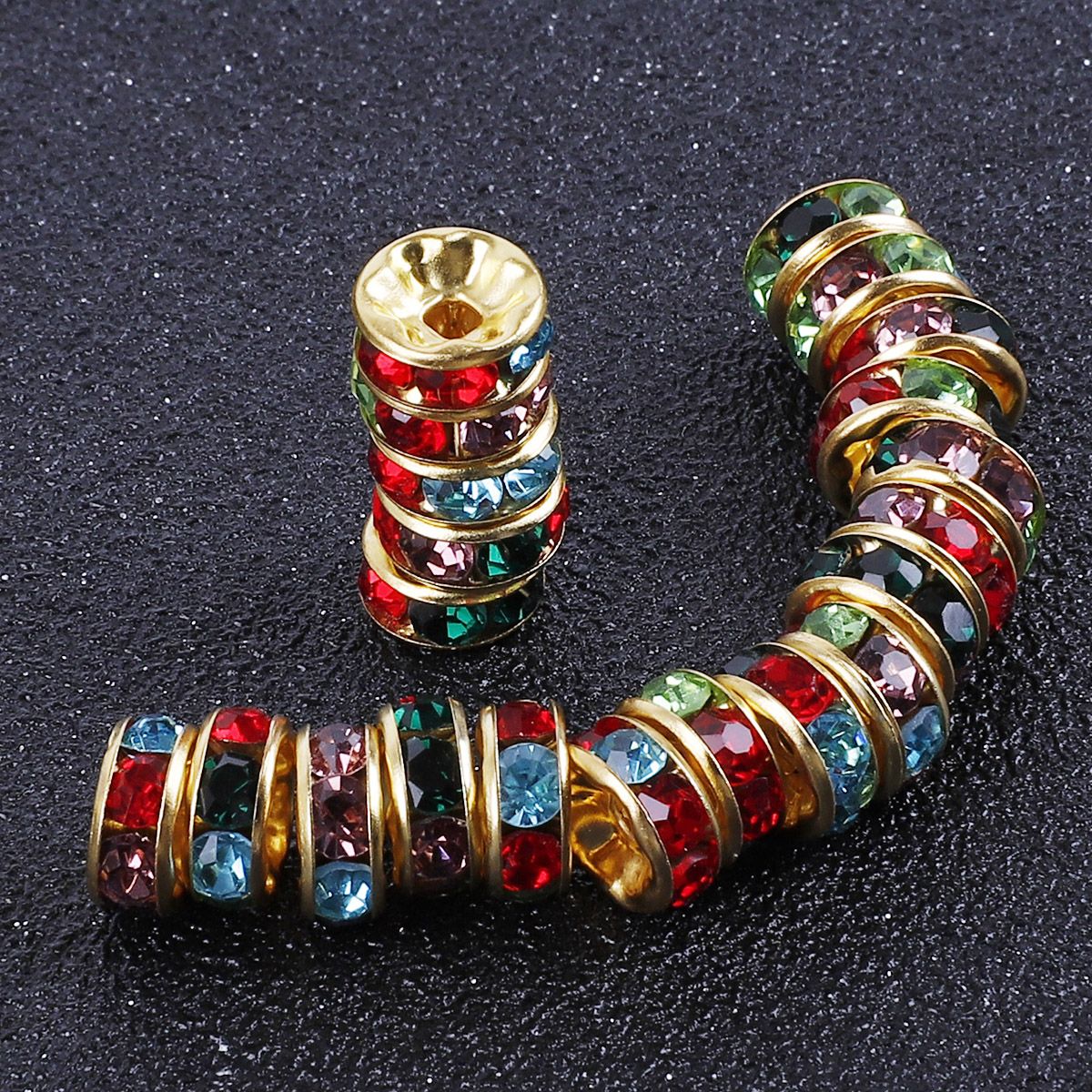 50Pcs Metal Round Circle Ring Filigree Charm DIY Accessories Findings Supplies For Jewelry Making