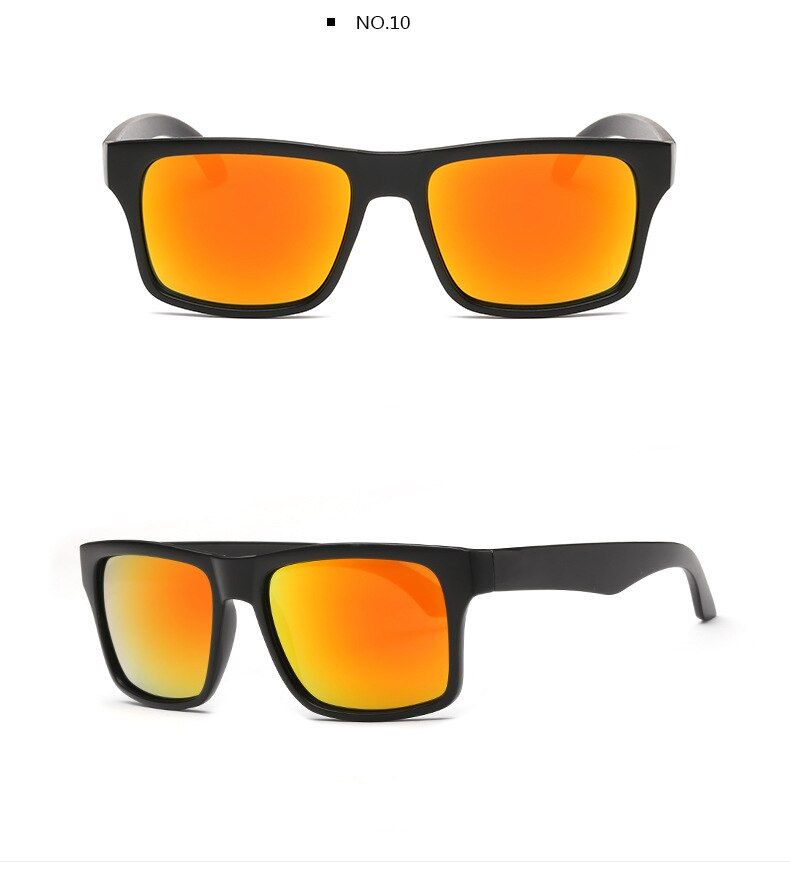 C10Samjune 2021 Newest Luxury Brand Designer Men Women Sunglasses Reflective Coating Sunglasses Square Spied Sun Glasses Male UV400