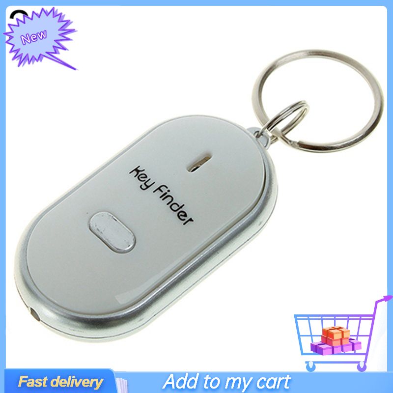 Whistle Key Finder Flashing Beeping Remote Lost Keyfinder Locator Keyring