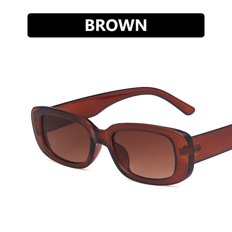 2021 Square Lady Sunglasses Luxury Brand Travel Small Rectangle Sun Glasses Men and Women Eyeglasses Vintage Retro