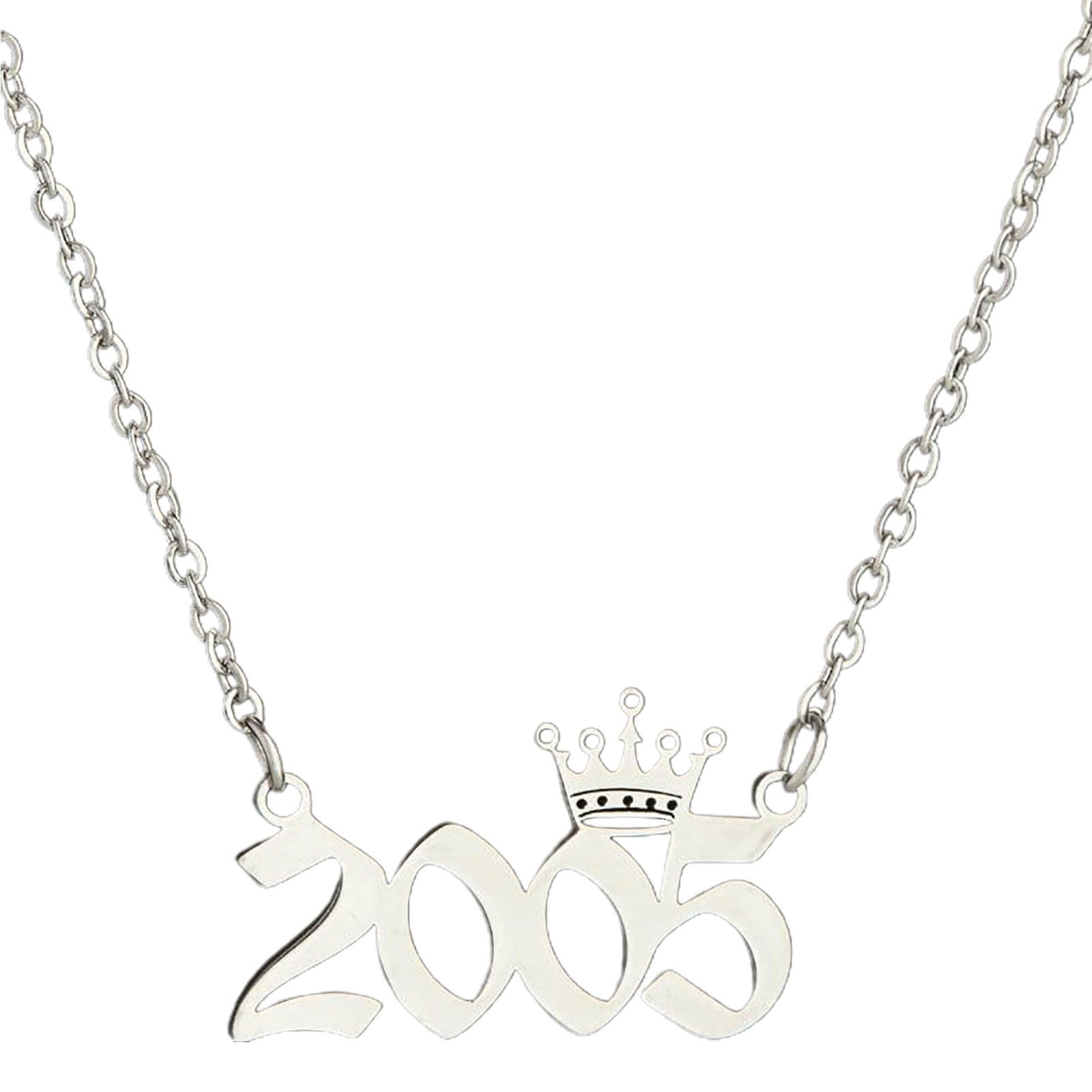 Women Neckle All-matched Number Pendant Birth Year Neckle