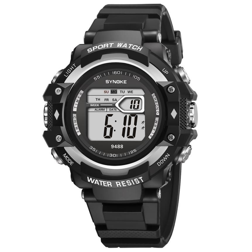 【BestGO】SYNOKE  Digital Watch Waterproof Male Clock Stopwatch Outdoor sports Wristwatches Multifunction relogio masculino Watch