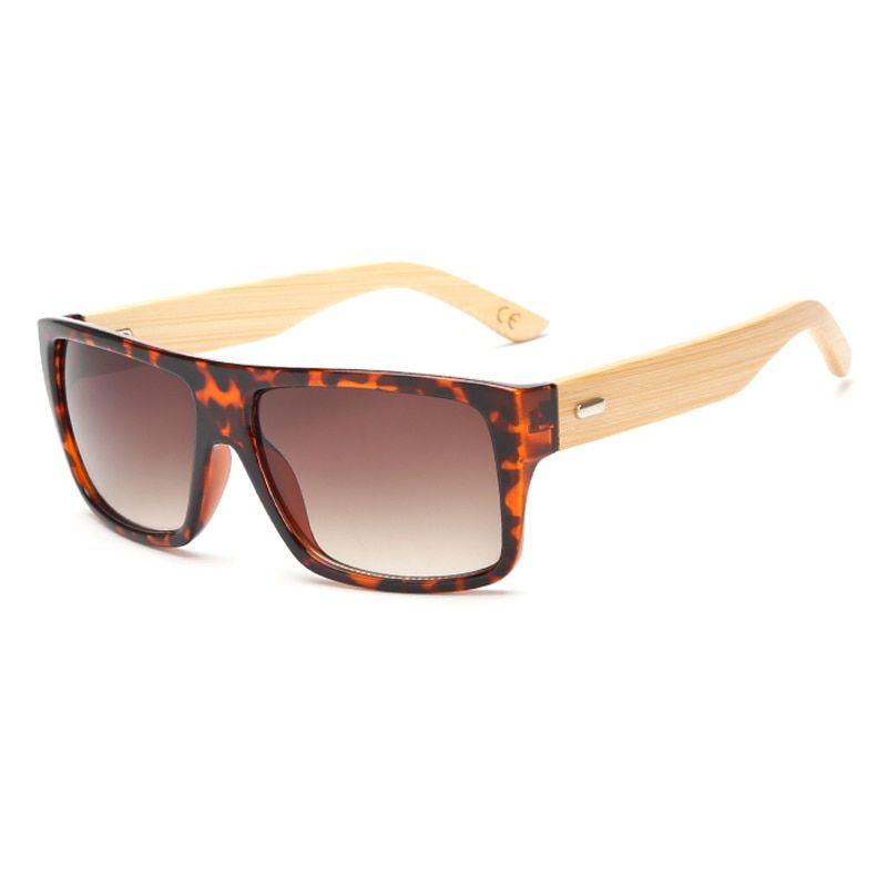 Classic Bamboo Wood Sunglasses  Design Men Women Coating Mirror Sun Glasses Retro Glasses UV400 Shades Gafas De Sol-10-As Picture
