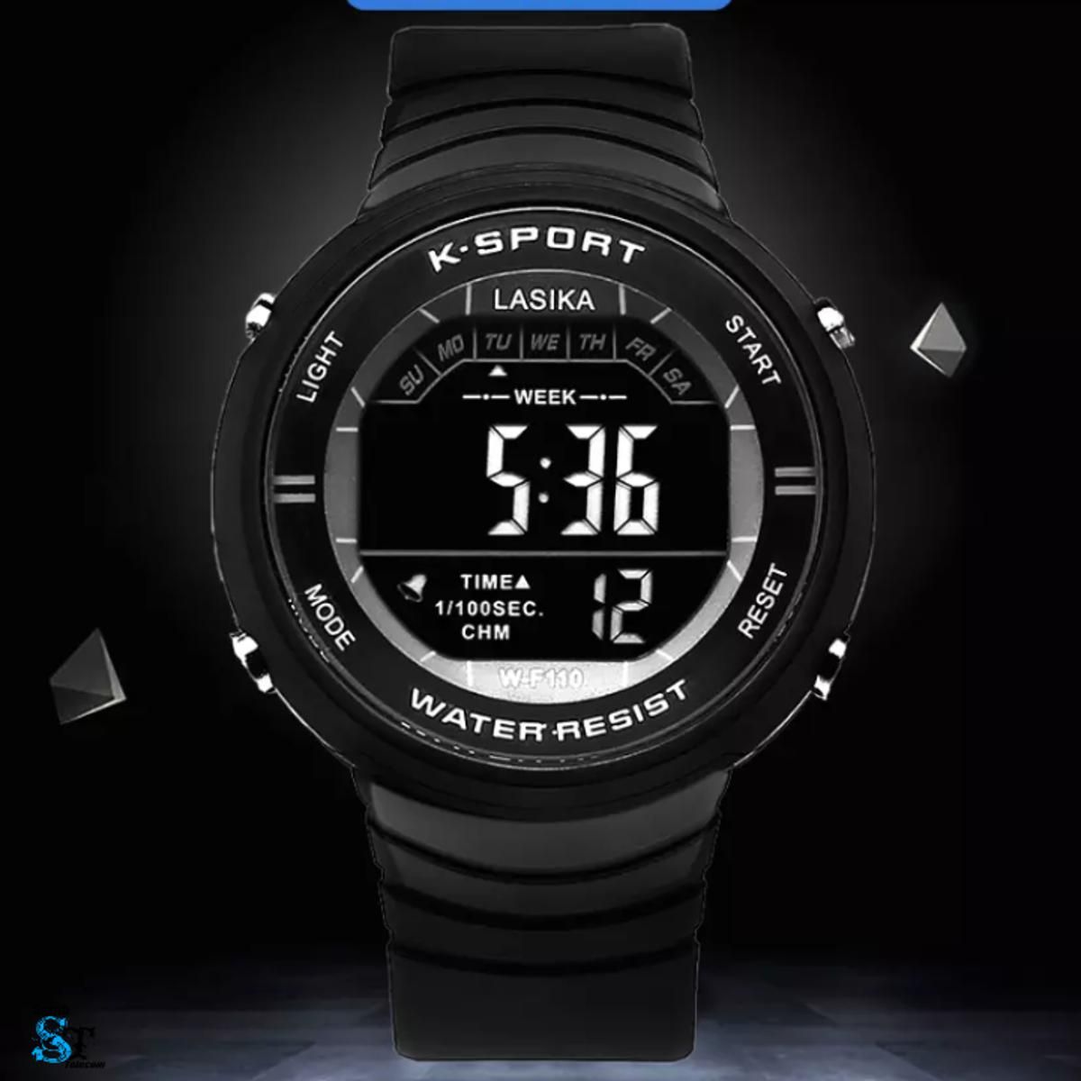 SSF LLASIKAA W-F110 Water Resistance Silicon Digital Watch for Men