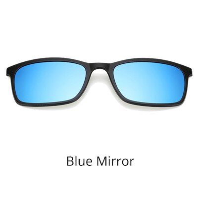 Ralferty 8803 Magnet Sunglasses Clips Spare Magnetic Glasses Frames (Only fit to 8803  frame)-Blue Mirror-As picture