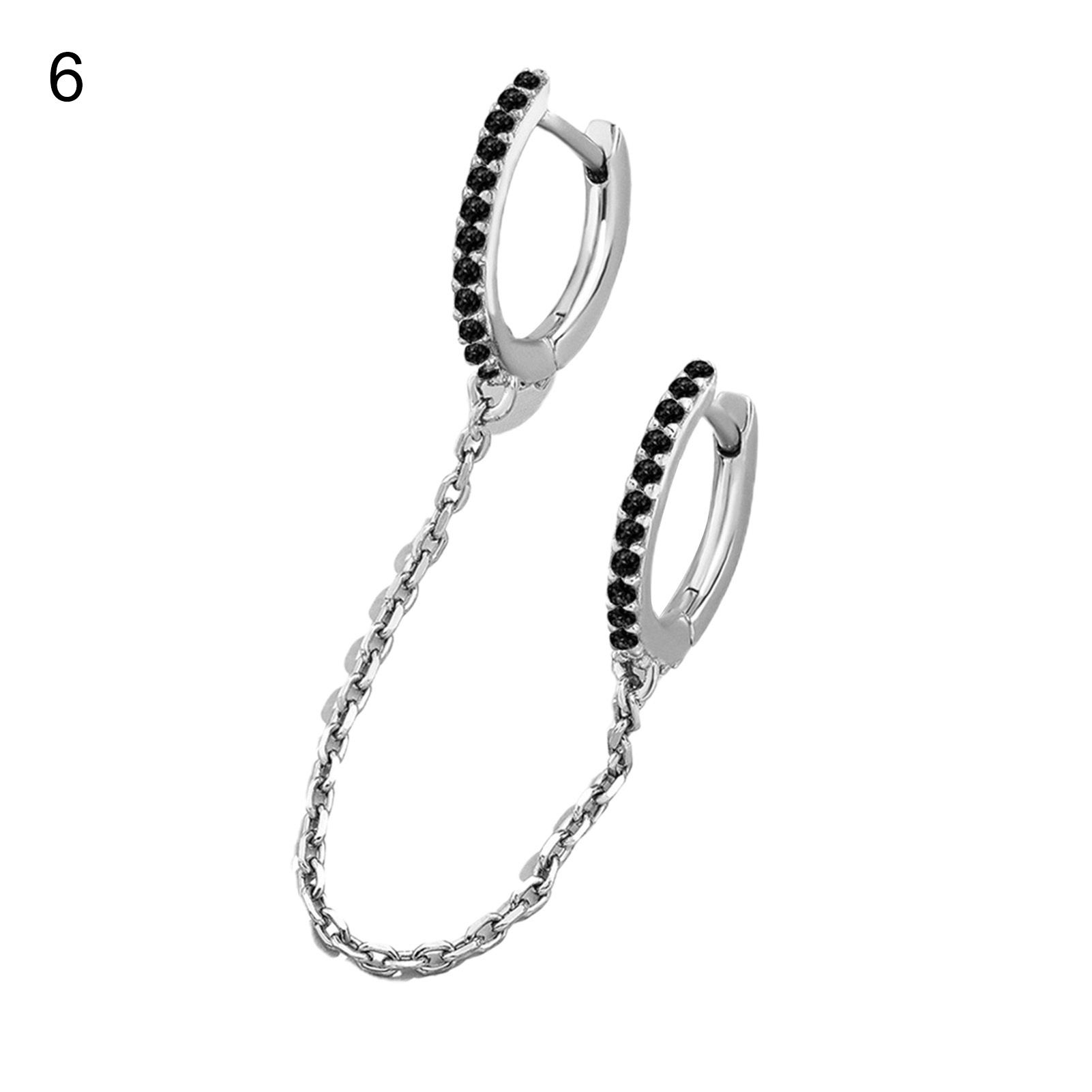 Ear Chain Anti-rust Beautiful Distinctive Women Hoop Earrings