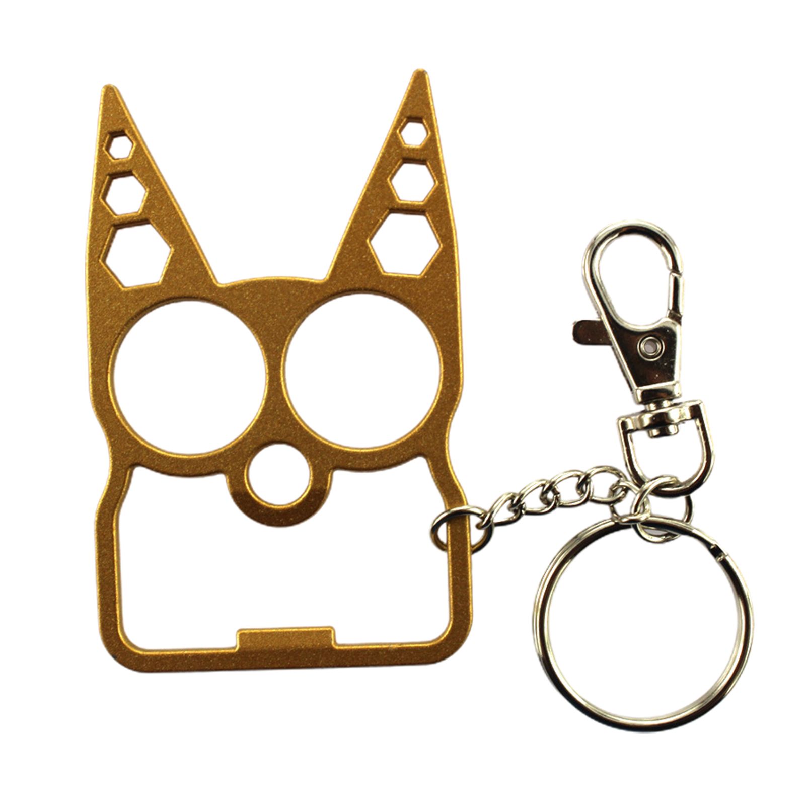 Key Holder Cat Pattern Multi-Function Zinc Alloy Outdoor Home Bottle Opener for Car
