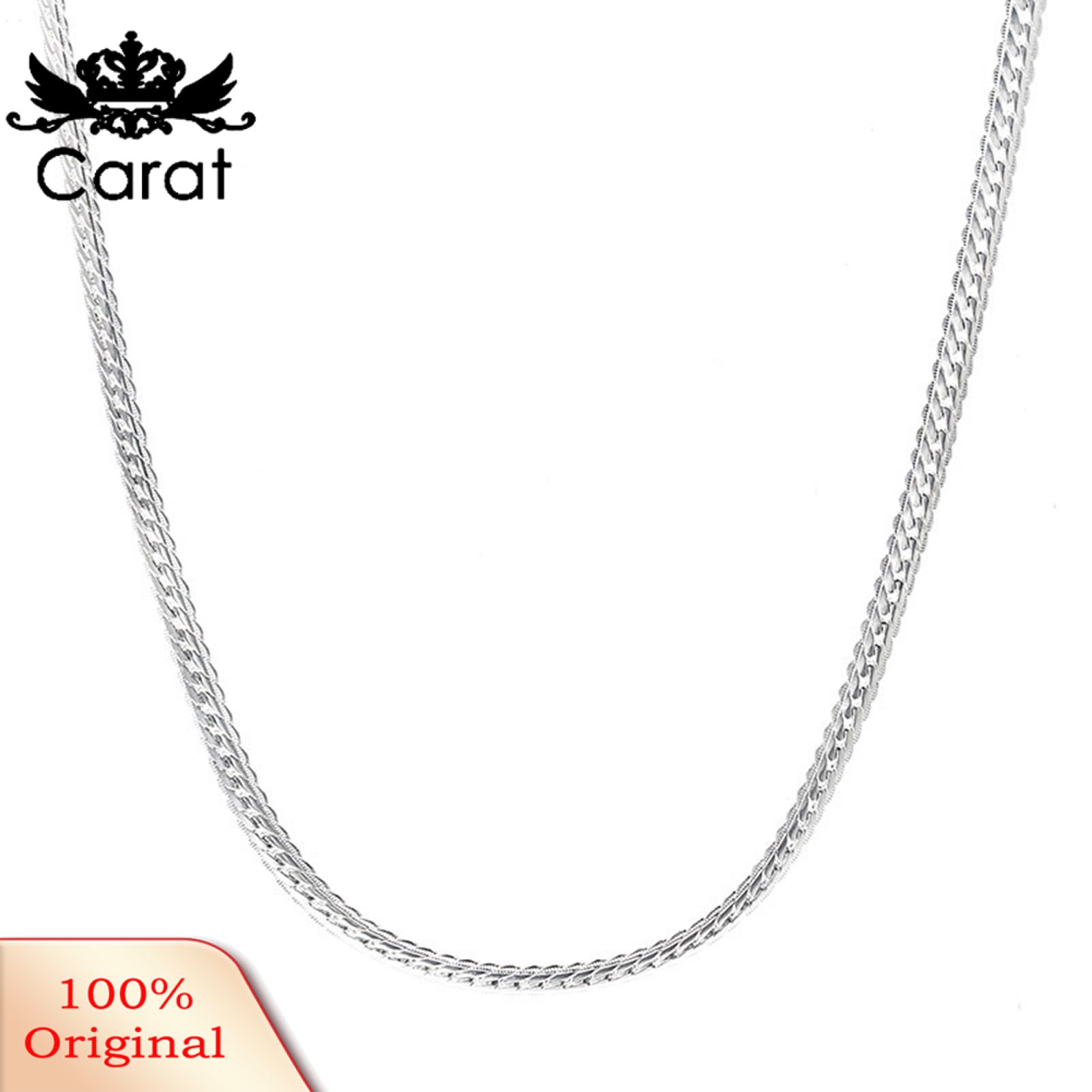 5mm 20Inches Men Necklace Twisted Chain Decoration Jewelry Long Lasting All Match Chain Necklace for Party