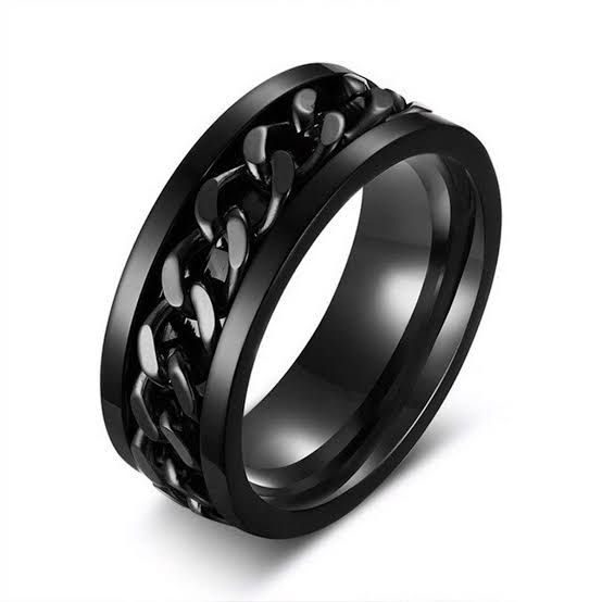 Punk Chain Finger  Ring For Men