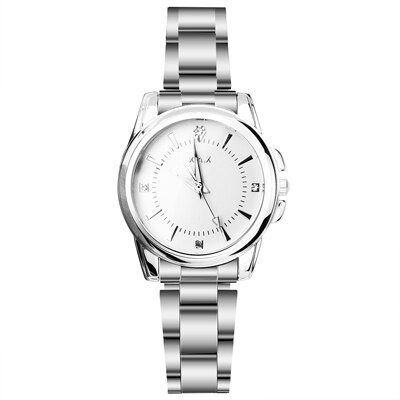 Women Watches Stainelss Steel Bracelet Strap Quartz Movement Waterproof Pink Dial