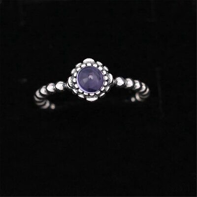 jewelry Birthday Blooms Charm Compatible With Jewelry Rings December For Women 925 Sterling Silver luxury