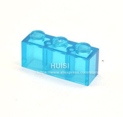 Compatible With LEGOES Parts Transparent Light Blue Model Assembly Plastic Building Blocks City DIY Toys For Children 50pcs/lot