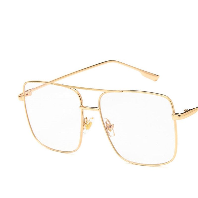 LeonLion 2021 Simple Large Frame Sunglasses Women Quadrilateral Sun Glasses For Women Glasses Feminino Retro Oculos De Sol UV400