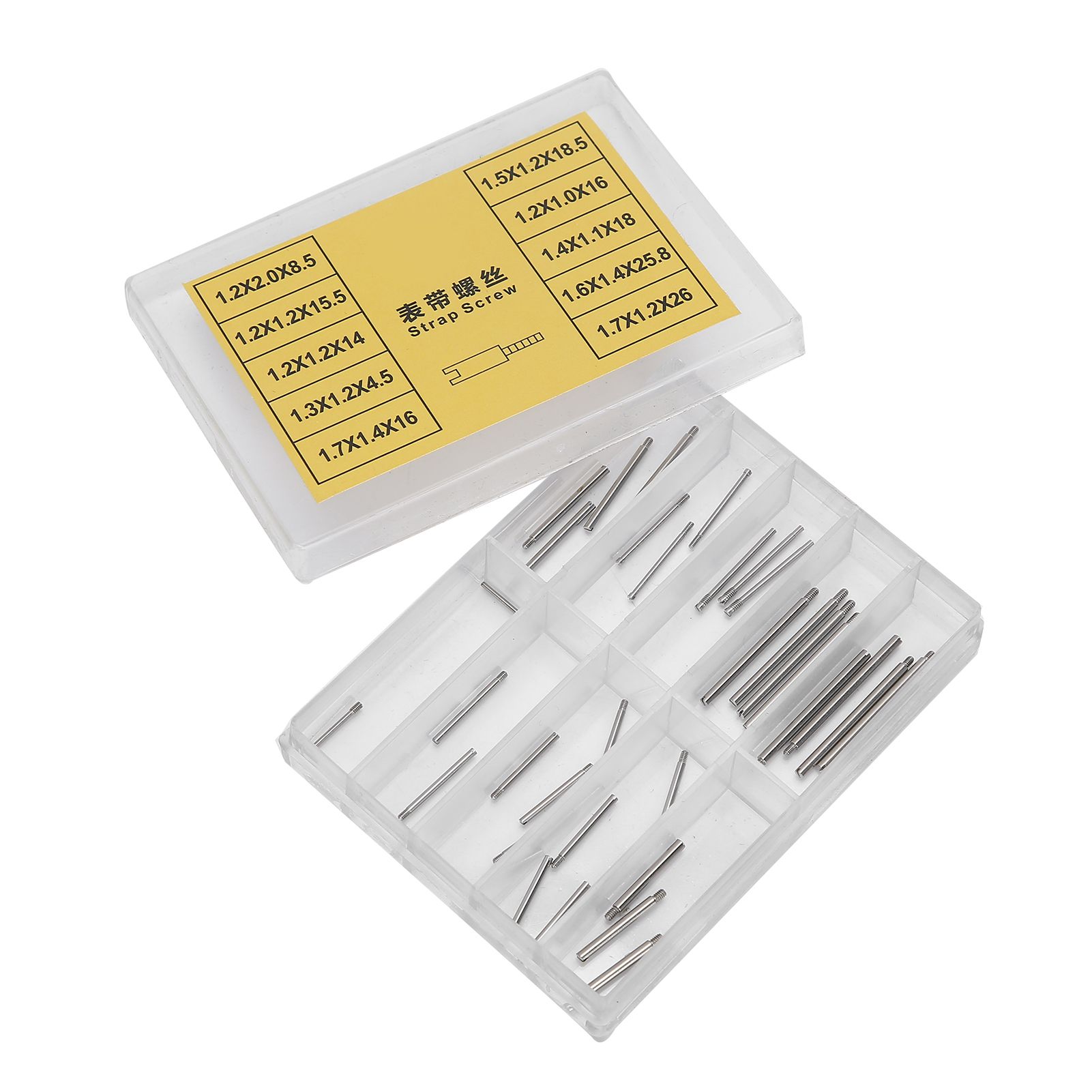Watch Strap Screw Tube Rod 12 Slot Band 50pcs / Box Mini