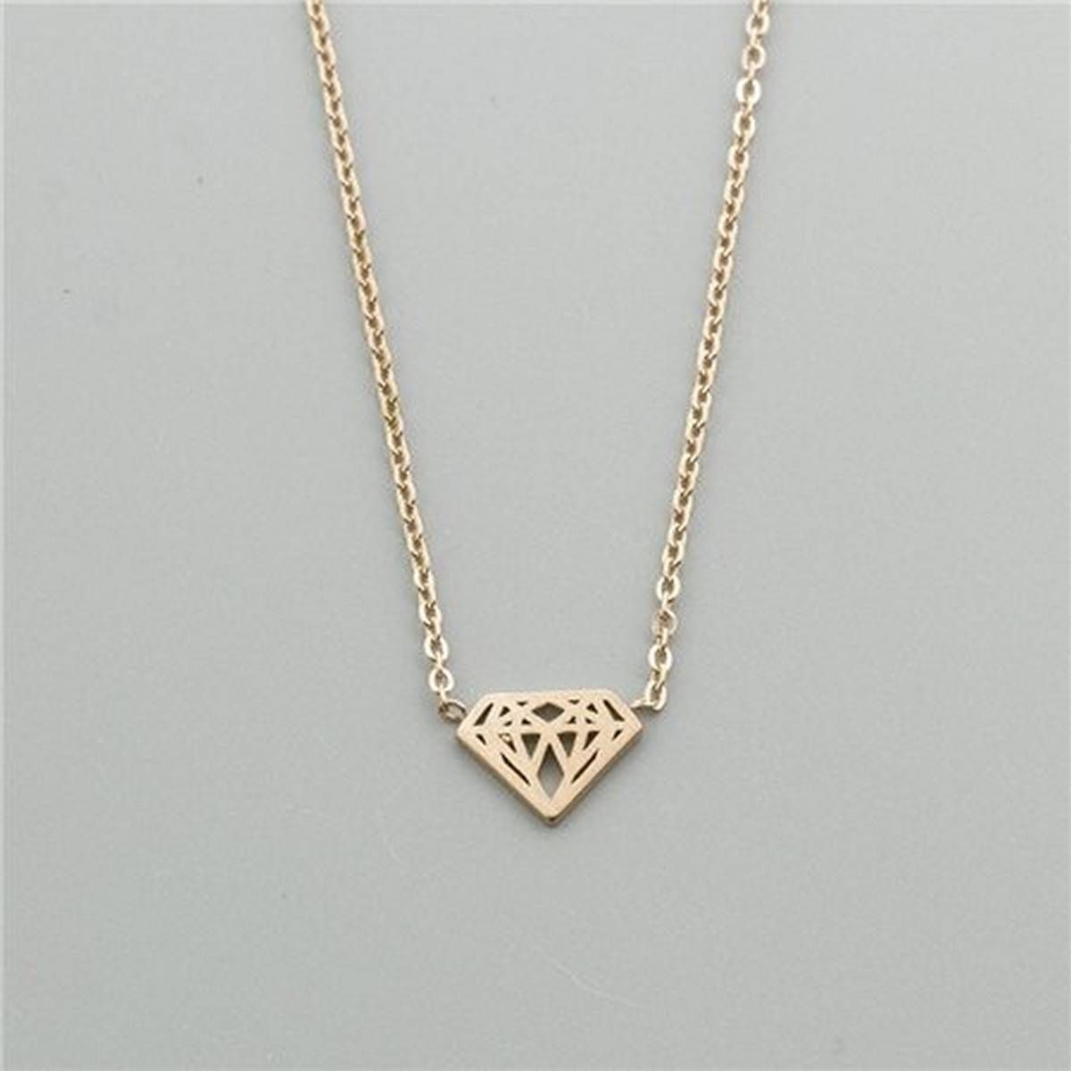 Hawaiian Style Rose Gold Chain Watermelon Dancing Girl Triangle Cone Koala Lettering Aloha Pendant Necklaces for Women Jewelry(null)