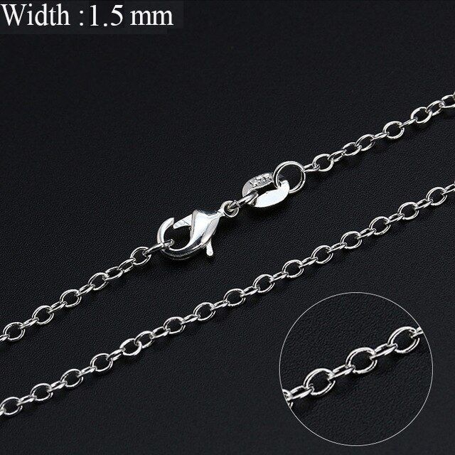 Gold Silver Plated Figaro Link Twist Curb Snake Chain Necklace for Men Women Pendant Accessories Lots Wholesale 16-30 Inches