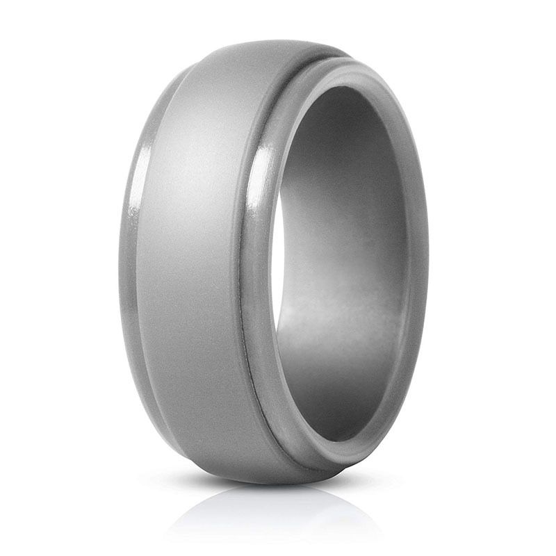 Men&women New Men Silicone Rings 7-12 Size Hypoallergenic Flexible Men Wedding Rubber Bands 8mm Food Grade Silicone Finger Ring(null)